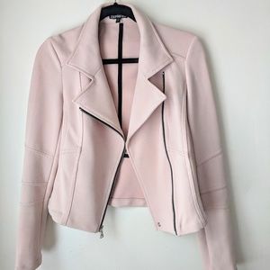 Express pink moto blazer